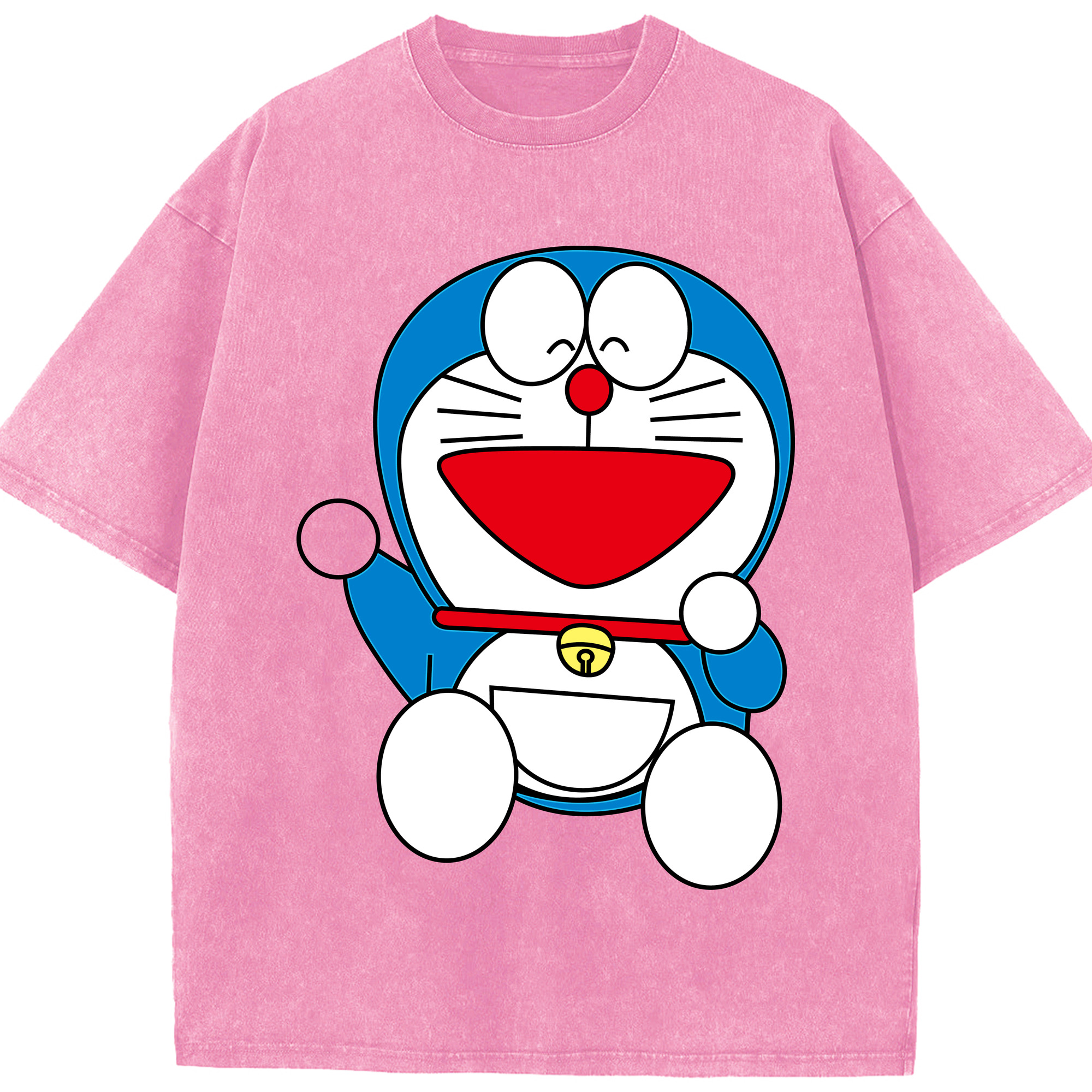 （画像用） ドラえもん Doraemon 綿100% ヴィンテージ風 半袖Tシャツ（フロントプリント）